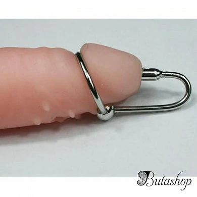 Катетер Penis plug с кольцом l 420 мм d 8 мм — фото 2