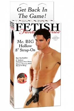 Фаллоимитатор поясной Mr. Big Hollow 8'' черный 20 см — купить в секс-шопе LoveDoctor