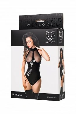 Боди Glossy Marcia из материала Wetlook XL — фото 7