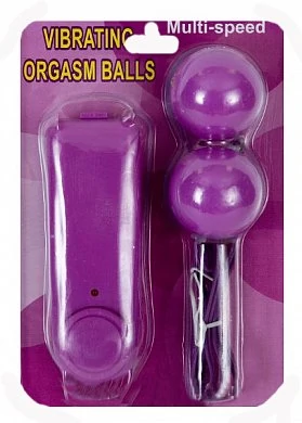 Виброшарики Vibrating Orgasm Balls фиолетовые — купить в секс-шопе LoveDoctor