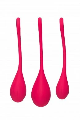 Набор вагинальных шариков Satisfyer Yoni красный 2 см — фото 2