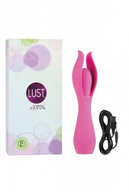 Вибромассажер с лепестками малый Lust by JOPEN L5 перезаряжаемый розовый — купить в секс-шопе LoveDoctor