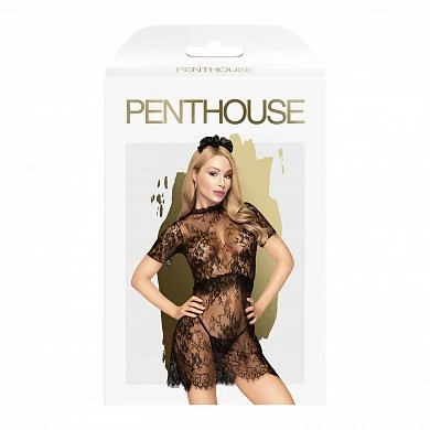 Пеньюар Penthouse Poison cookie с трусиками черный L/XL — купить в секс-шопе LoveDoctor