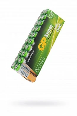 Алкалиновые батарейки GP Super Alkaline 15А АA 20 шт в пленке — купить в секс-шопе LoveDoctor