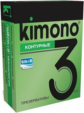 Презерватив Kimono контурные 3 шт — купить в секс-шопе LoveDoctor