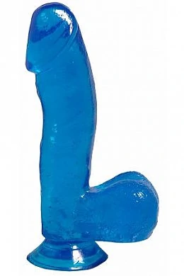 Фаллоимитатор голубой Suction Basix 6.5" — купить в секс-шопе LoveDoctor