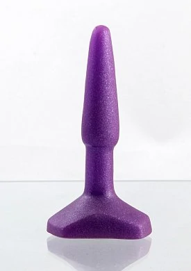 Анальный стимулятор Small Anal Plug blue фиолетовый 12 см — фото 2