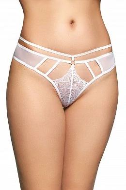 Стринги со стрепами SoftLine белые S/M — купить в секс-шопе LoveDoctor