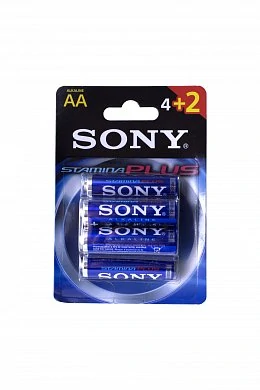 Пальчиковые батарейки типа АА Sony LR6 6 шт — купить в секс-шопе LoveDoctor