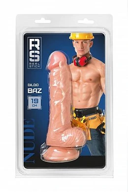 Фаллоимитатор RealStick Nude Baz телесный 19 см — фото 2