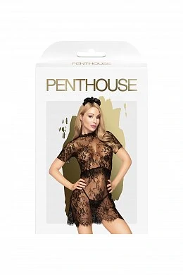 Пеньюар Penthouse Poison cookie с трусиками черный L/XL — фото 3