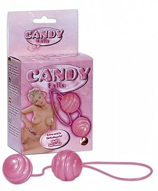 Шарики вагинальные Candy с бороздками — купить в секс-шопе LoveDoctor