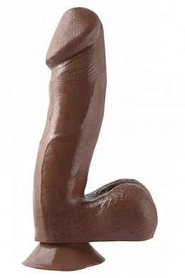 Фаллоимитатор коричневый Suction BASIX 6,5" — купить в секс-шопе LoveDoctor