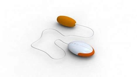 Виброяйцо Vibrating Egg оранжево-белое — купить в секс-шопе LoveDoctor