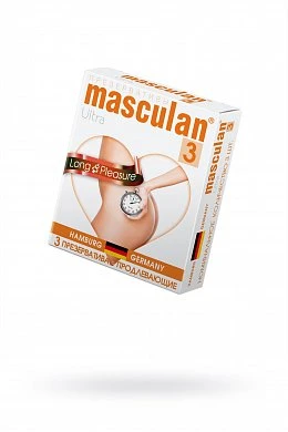 Презервативы Masculan Ultra Long Pleasure с анестетиком 3 шт — купить в секс-шопе LoveDoctor
