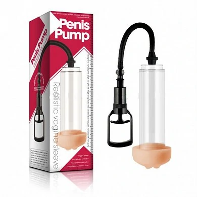Вакуумная помпа Penis Pump черная 25 см — купить в секс-шопе LoveDoctor