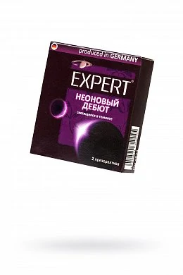 Презервативы Expert ''Неоновый дебют'' светящиеся в темноте 2 шт — купить в секс-шопе LoveDoctor