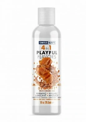 Массажный гель Playful flavors 4 в 1 Соленая карамель 29,5 мл — фото 2