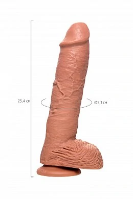Фаллоимитатор Pipedream,King Cock10" Cock with balls -Tan — фото 11
