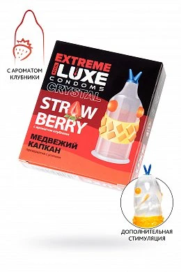 Презерватив Luxe Медвежий Капкан клубника 1 шт — купить в секс-шопе LoveDoctor