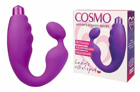 Вибромассажер для точки G Cosmo фиолетовый 19,5 см — купить в секс-шопе LoveDoctor