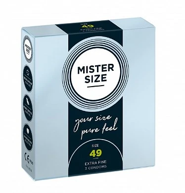 Презервативы Mister Size № 49 3 шт — купить в секс-шопе LoveDoctor