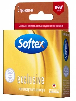 Презервативы Softex Excluziv-нестандартный размер № 3 шт — купить в секс-шопе LoveDoctor