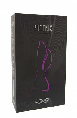 Вибратор с клиторальным стимулятором, силикон фиолетовый JOJO Phoenix — купить в секс-шопе LoveDoctor