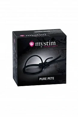 Электросбруя Mystim Pure Pete силикон черный 14 см — фото 2