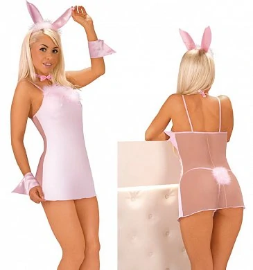 Костюм зайки розовый S/M — купить в секс-шопе LoveDoctor