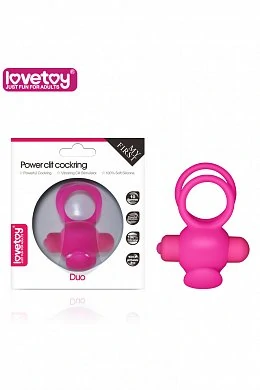 Виброкольцо розовое LoveToy 6,5 см — купить в секс-шопе LoveDoctor