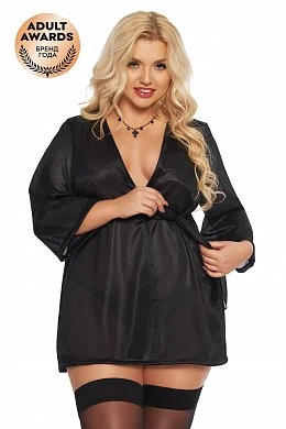 Пеньюар Ramona черный XXL — купить в секс-шопе LoveDoctor