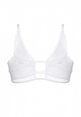 Бралетт Erolanta Odette с застежкой спереди белый 46-48 — фото 9