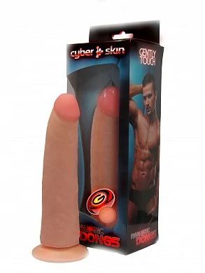 Реалистичный фаллос на присоске Cyber Skin 18 см — купить в секс-шопе LoveDoctor