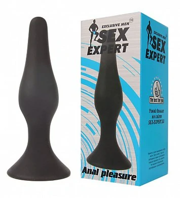 Анальная втулка черная Anal pleasure 11,5 см — купить в секс-шопе LoveDoctor