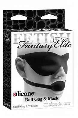 Кляп Ball Gag & Mask 1,5" черный — купить в секс-шопе LoveDoctor