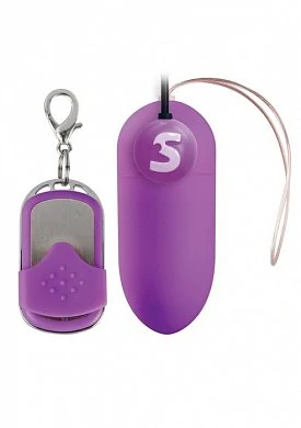 Виброяйцо Rechargeable Vibrating egg фиолетовое с пультом ДУ — фото 2