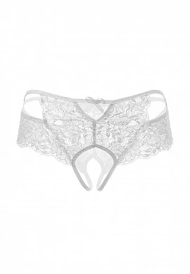 Эротические трусики Erolanta Lingerie Collection кружевные белые 50-52 — фото 5