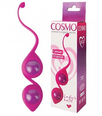 Вагинальные шарики Cosmo розовые 3,5 см — купить в секс-шопе LoveDoctor