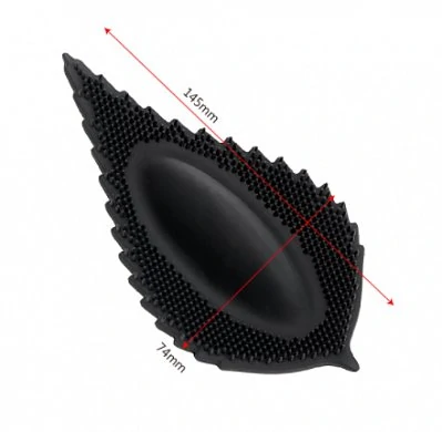 Листок черный с размерами