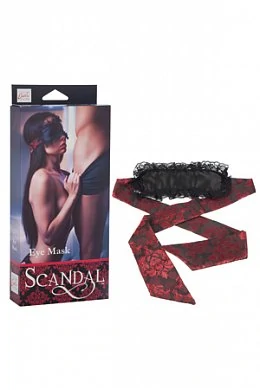 Маска на глаза Scandal Eye Mask атласная черно-красная — купить в секс-шопе LoveDoctor