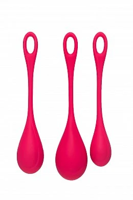 Набор вагинальных шариков Satisfyer Yoni красный 2 см — фото 3