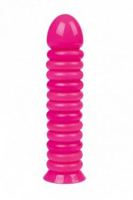 Фаллоимитатор рельефный ENJOY DILDO светящийся розовый — купить в секс-шопе LoveDoctor