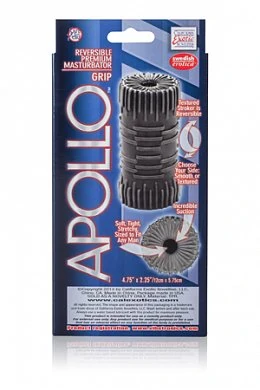 Мастурбатор Apollo Reversible Premium Masturbator Grip двусторонний серый — фото 3
