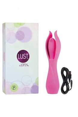 Вибромассажер с лепестками большой Lust by JOPEN L6 перезаряжаемый розовый — купить в секс-шопе LoveDoctor