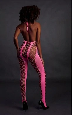 Боди-комбинезон Ouch Halterneck Neon Pink розовый XS/XL — фото 5