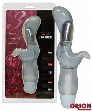 Двойной любовник - для клитора и точки G. Размер: длина 19 см, диаметр 2,2 - 3,7 см.