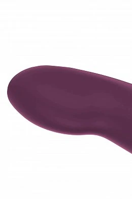 Анатомический безремневой страпон Share Vibro Pro бордовый 25 см — фото 3