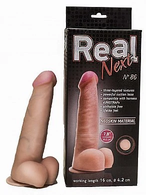 Фаллоимитатор Real Next № 86 на присоске телесный 16 см — купить в секс-шопе LoveDoctor