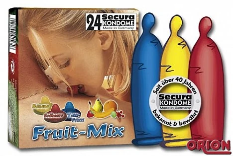 Презерватив Secura Фруктовый микс 24 шт — купить в секс-шопе LoveDoctor